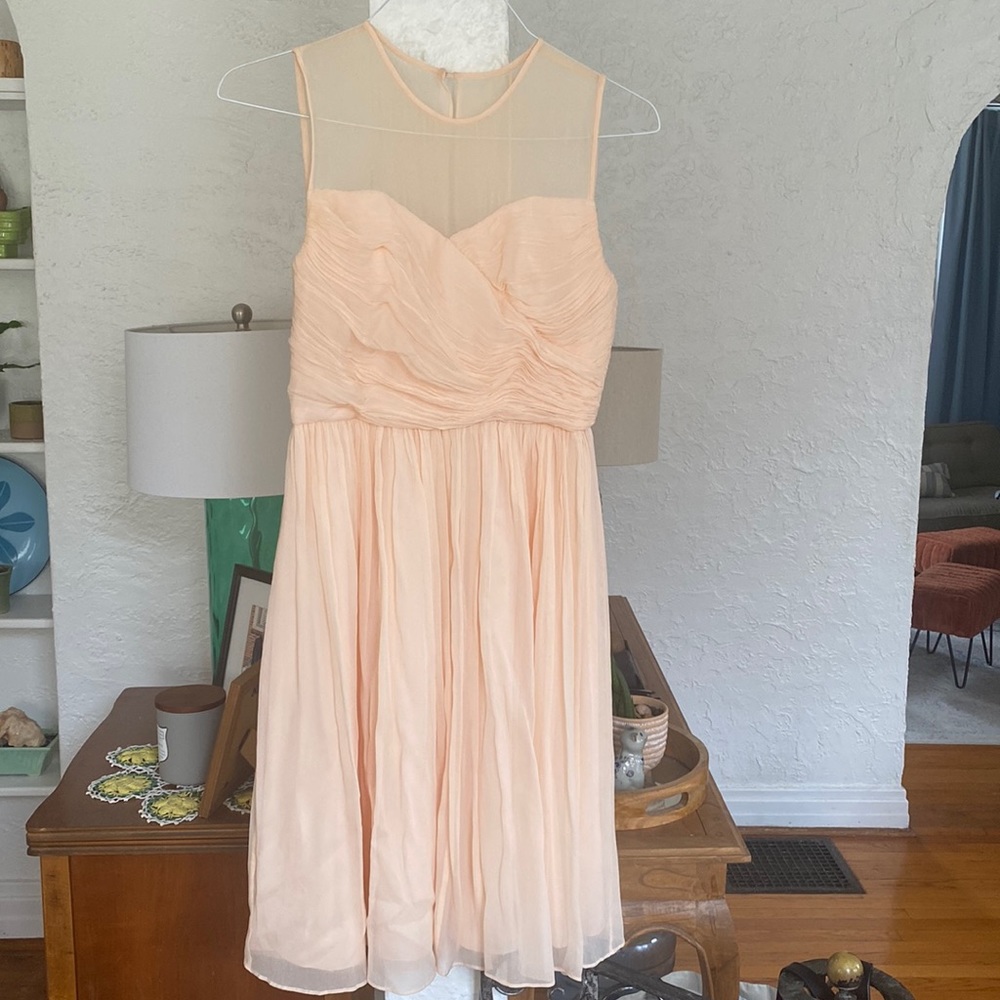 J Crew Blush Bridesmaid or Wedding Guest Dress. Size 4